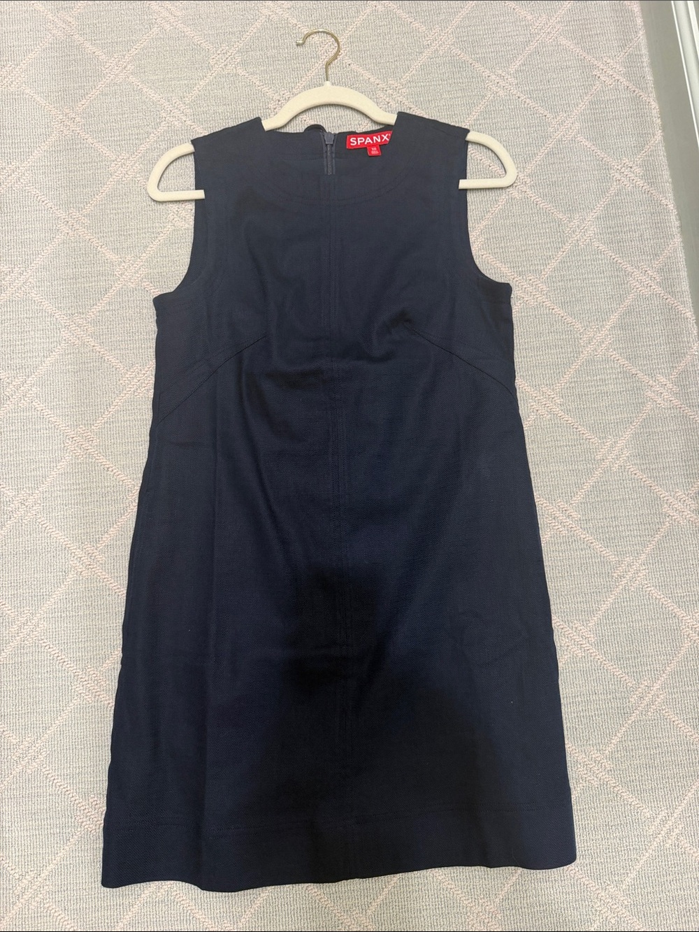 SPANX Navy Sleeveless Sheath Dress
